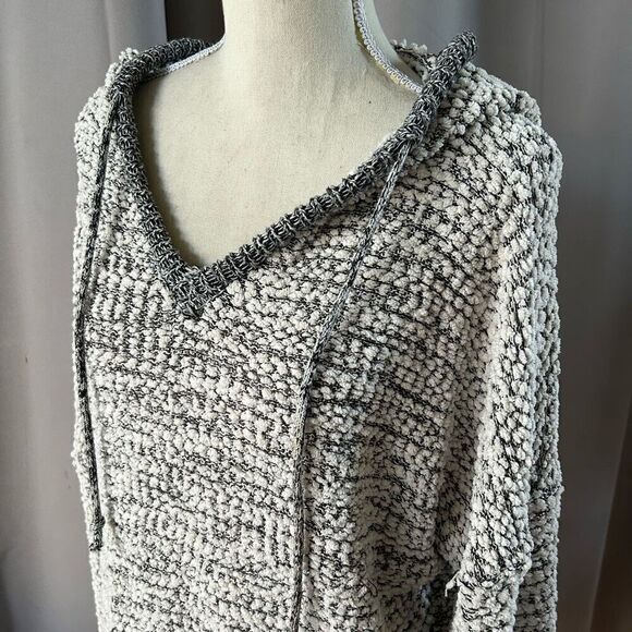 Young Fabulous & Broke Popcorn Knit Sweater Hoodie M L - Picture 3 of 9